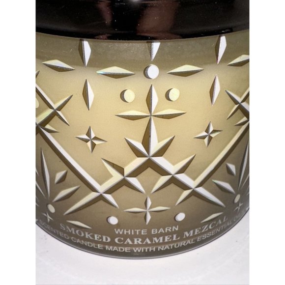 1 Bath & Body Works/ White Barn Smoked Caramel Mezcal 3-Wick Candle 14.5oz NEW - Picture 5 of 14